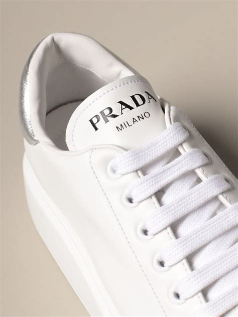 prada sneakers white womens|prada denim sneakers.